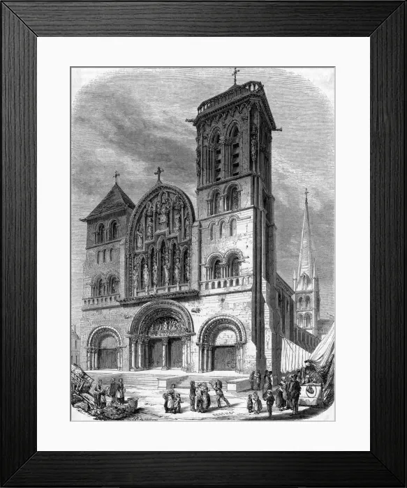Framed Print : Vezelay Abbey, Burgundy, France Framed Print : Vezelay Abbey, Burgundy, France