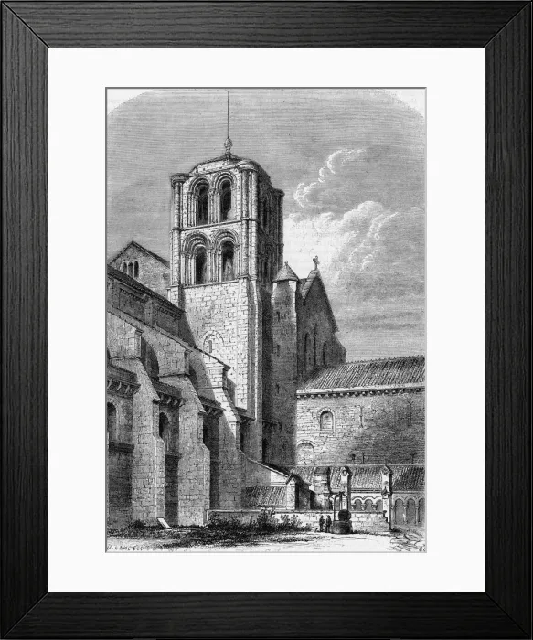 Framed Print : Vezelay Abbey, Burgundy, France Framed Print : Vezelay Abbey, Burgundy, France