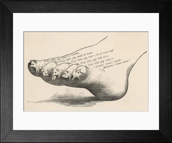 Framed Print : Nursery rhyme, This Little Pig Framed Print : Nursery rhyme, This Little Pig