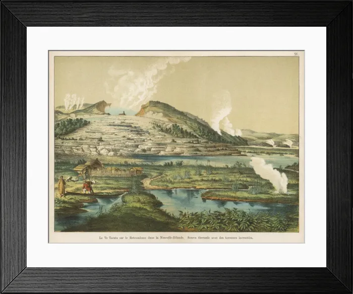 Framed Print : Te Tarata hot springs, Rotomahana, New Zealand Framed Print : Te Tarata hot springs, Rotomahana, New Zealand