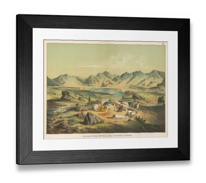 Framed Print : Salt Lake of Kiuk Kiol, Karakasch, Turkestan Framed Print : Salt Lake of Kiuk Kiol, Karakasch, Turkestan
