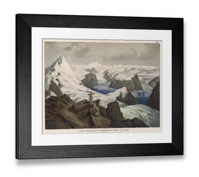 Framed Print : Franz Josef Fjord and Peterman Mountain, Greenland Framed Print : Franz Josef Fjord and Peterman Mountain, Greenland