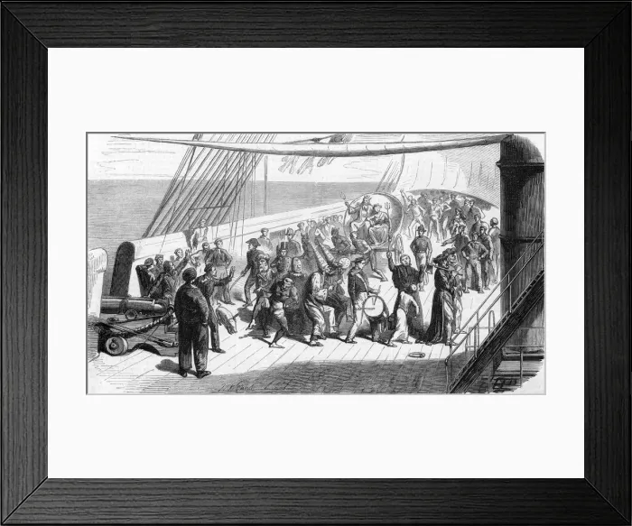 Framed Print : Celebrating the crossing of the Equator Framed Print : Celebrating the crossing of the Equator