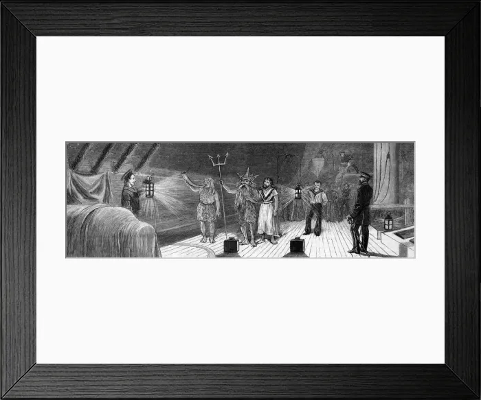 Framed Print : Celebrating the crossing of the Equator Framed Print : Celebrating the crossing of the Equator