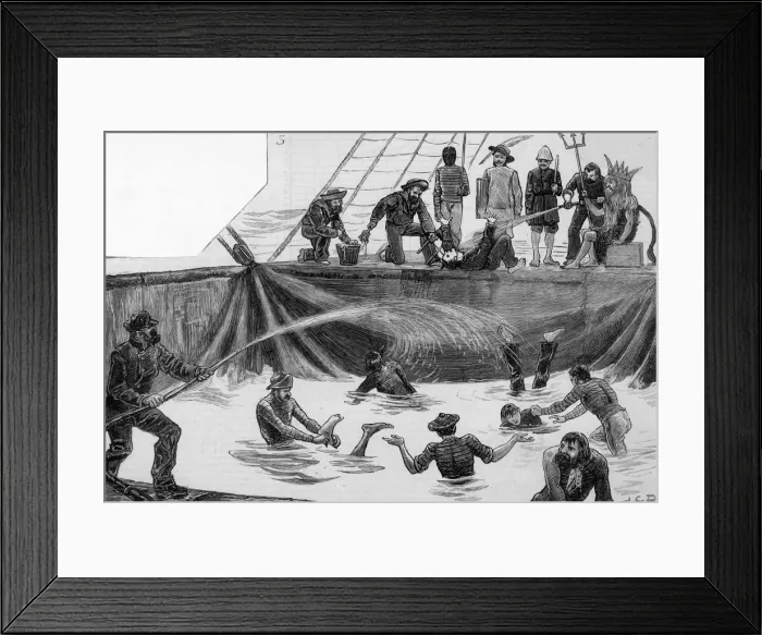 Framed Print : Celebrating the crossing of the Equator Framed Print : Celebrating the crossing of the Equator