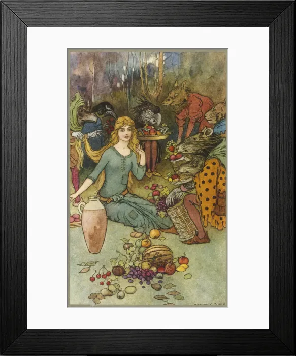 Framed Print : Illustration to Goblin Market Framed Print : Illustration to Goblin Market