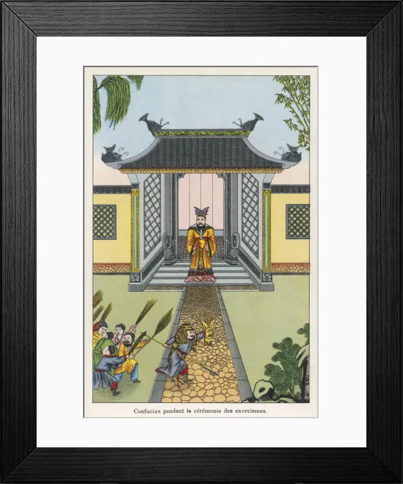 Framed Print : Confucius Exorcism Framed Print : Confucius Exorcism