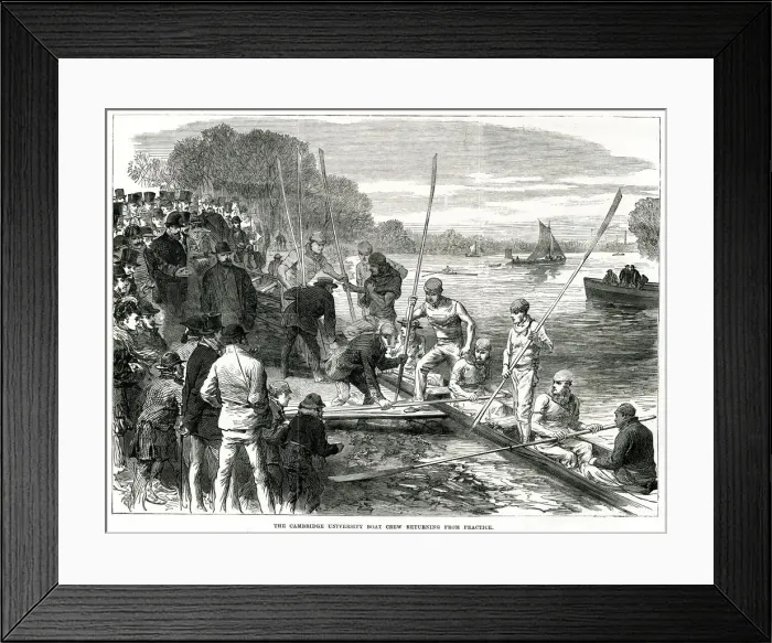 Framed Print : OXFORD V CAMBRIDGE 1870 Framed Print : OXFORD V CAMBRIDGE 1870