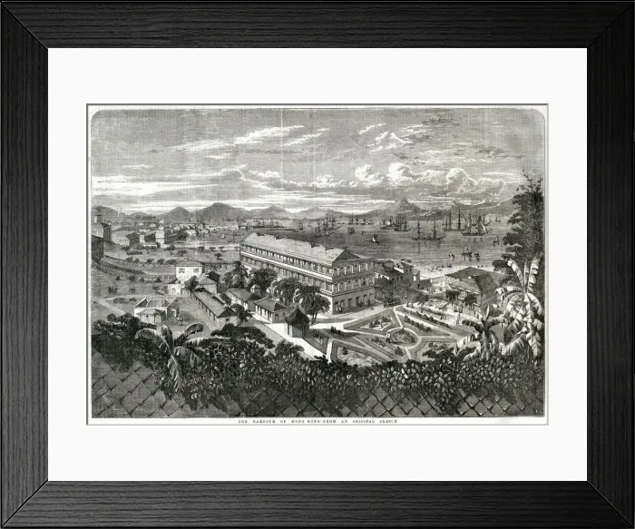 Framed Print : CHINA HONG KONG 1856 Framed Print : CHINA HONG KONG 1856