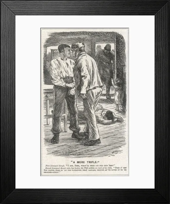 Framed Print : Wife-Beater Framed Print : Wife-Beater