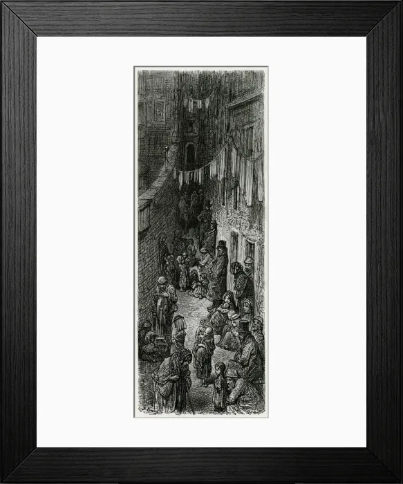 Framed Print : Drury Lane - Orange Court Framed Print : Drury Lane - Orange Court