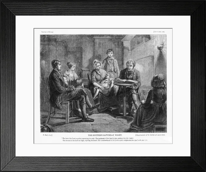 Framed Print : FAMILY / BIBLE READING Framed Print : FAMILY / BIBLE READING