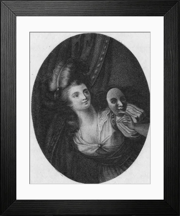 Framed Print : ANNE BELLAMY / COMIC MUSE Framed Print : ANNE BELLAMY / COMIC MUSE