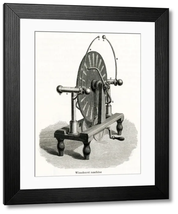Framed Print : WIMSHURST MACHINE Framed Print : WIMSHURST MACHINE