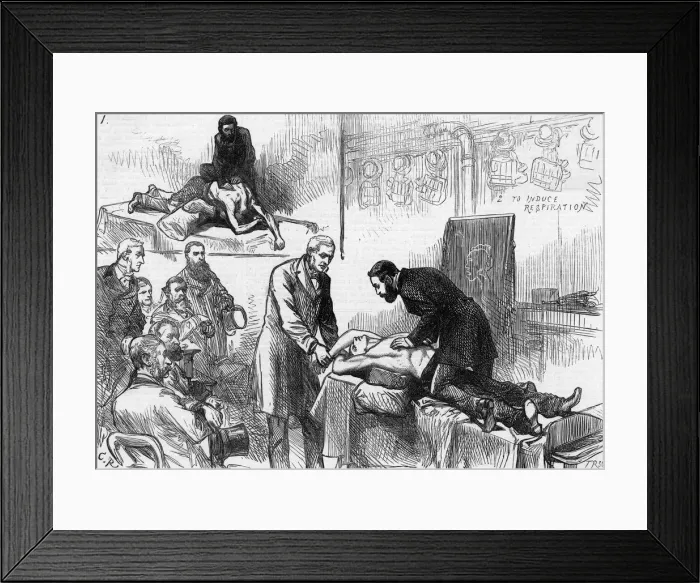 Framed Print : ACCIDENTS / LIFE-SAVING Framed Print : ACCIDENTS / LIFE-SAVING