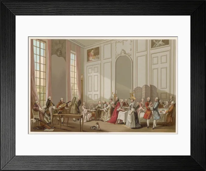 Framed Print : SOCIAL SCENES / FRANCE / C18 Framed Print : SOCIAL SCENES / FRANCE / C18