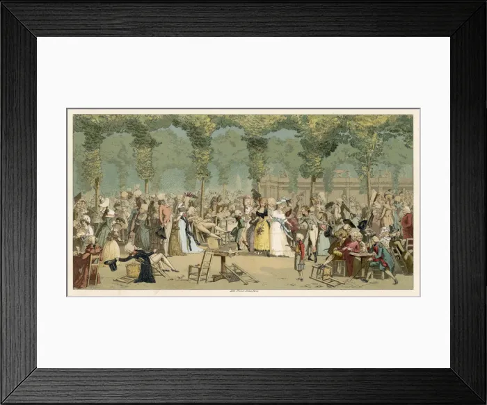 Framed Print : PARIS / PALAIS ROYAL 1792 Framed Print : PARIS / PALAIS ROYAL 1792