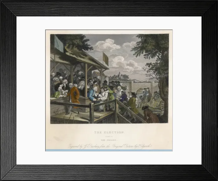 Framed Print : William Hogarths Election 3 of 4 Framed Print : William Hogarths Election 3 of 4