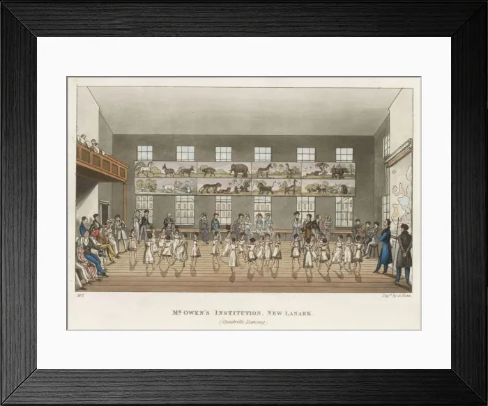 Framed Print : Schoolgirls Dancing a Quadrille in New Lanark Framed Print : Schoolgirls Dancing a Quadrille in New Lanark