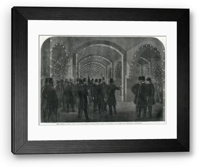 Framed Print : London Metropolitan Main Drainage with Prince of Wales Framed Print : London Metropolitan Main Drainage with Prince of Wales
