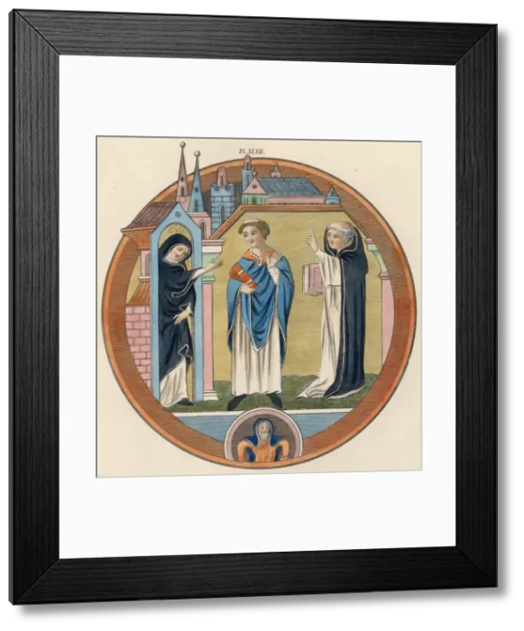 Framed Print : Monks wearing monastical Habits Framed Print : Monks wearing monastical Habits