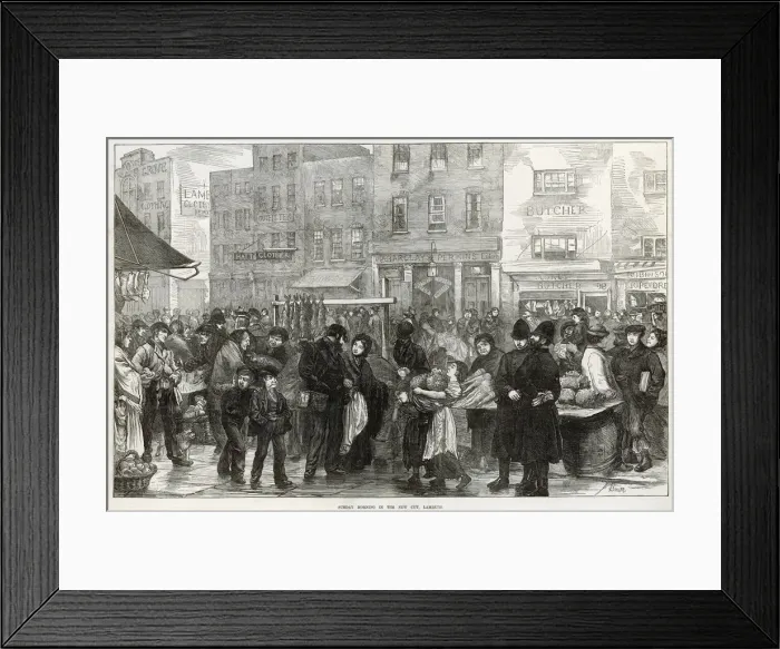 Framed Print : NEW CUT MARKET, LONDON Framed Print : NEW CUT MARKET, LONDON