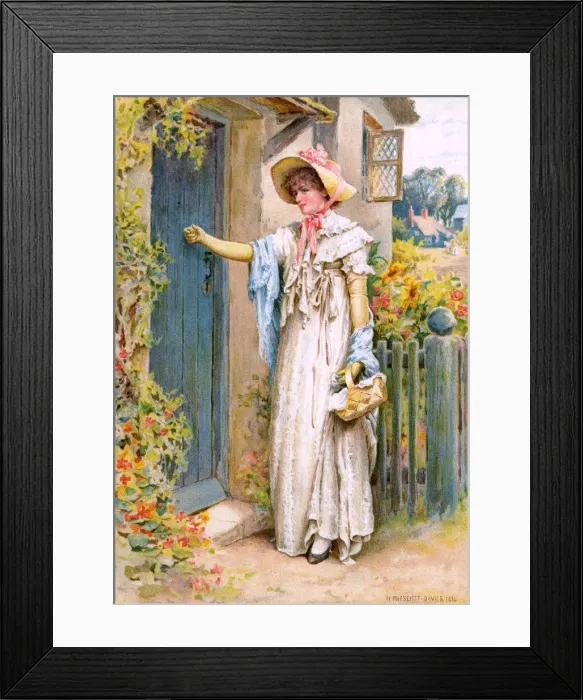 Framed Print : CHARITY VISIT 1894 Framed Print : CHARITY VISIT 1894