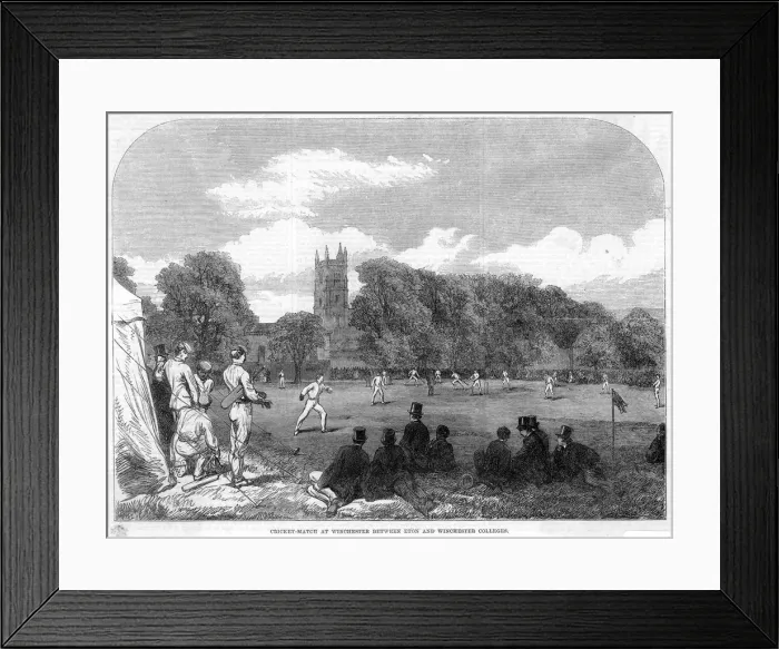 Framed Print : ETON VS WINCHESTER 1864 Framed Print : ETON VS WINCHESTER 1864