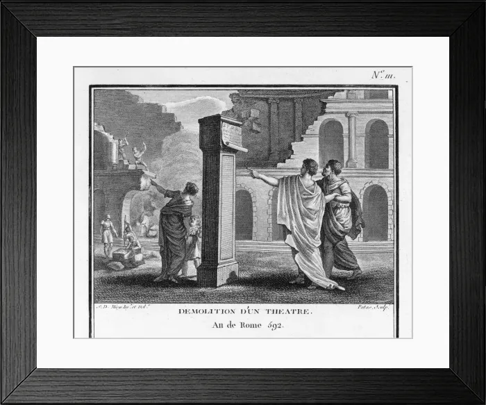 Framed Print : MORALS / ROME THEATRES Framed Print : MORALS / ROME THEATRES