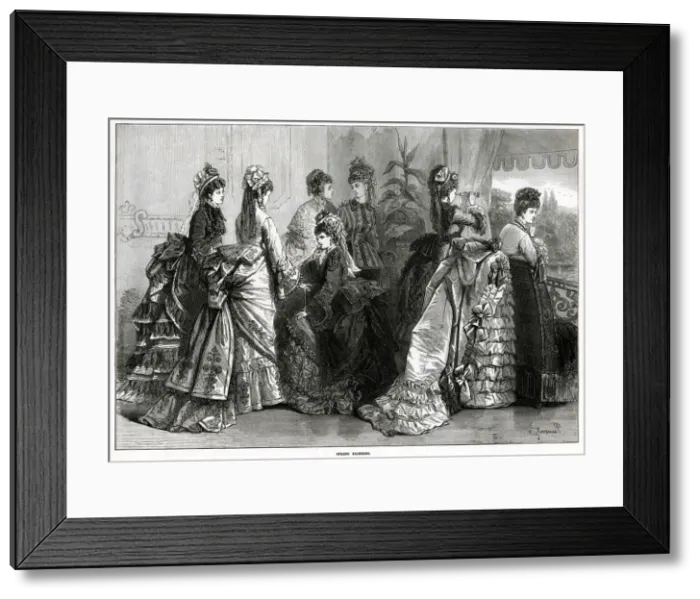 Framed Print : Spring fashions 1873 Framed Print : Spring fashions 1873