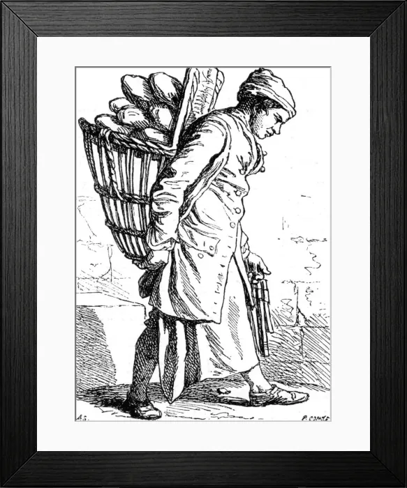 Framed Print : STREET TRADE / BREAD Framed Print : STREET TRADE / BREAD