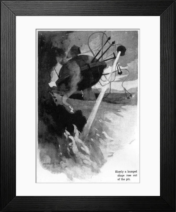 Framed Print : War of the Worlds by H. G. Wells - First Publication Framed Print : War of the Worlds by H. G. Wells - First Publication
