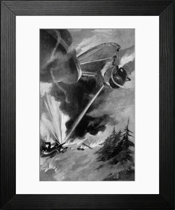 Framed Print : War of the Worlds by H. G. Wells - First Publication Framed Print : War of the Worlds by H. G. Wells - First Publication