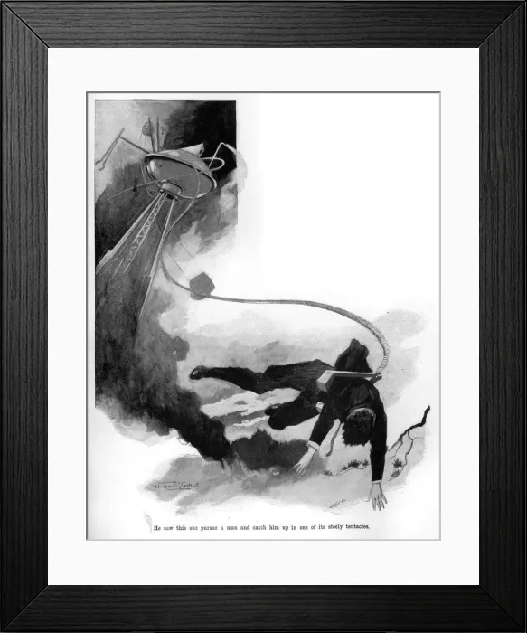 Framed Print : War of the Worlds by H. G. Wells - First Publication Framed Print : War of the Worlds by H. G. Wells - First Publication
