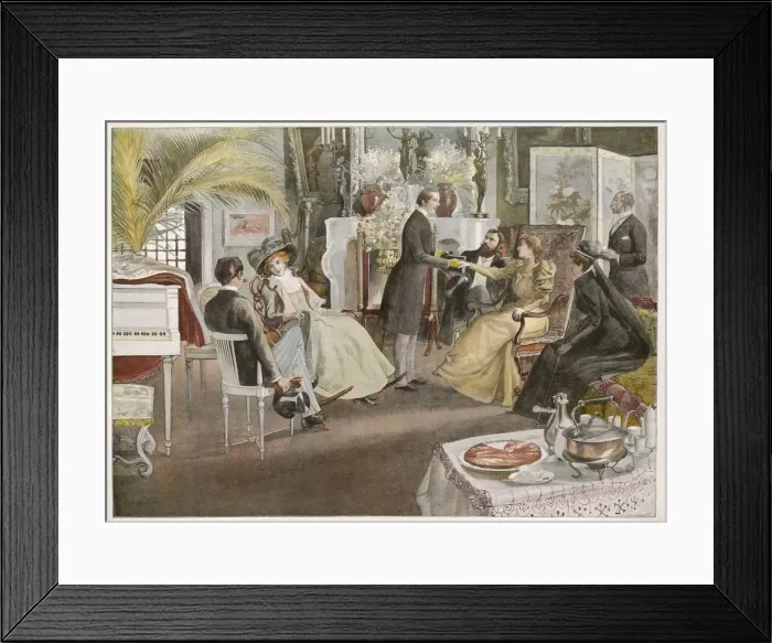 Framed Print : AFTERNOON TEA IN PARIS Framed Print : AFTERNOON TEA IN PARIS