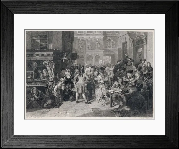 Framed Print : LONDON STREET, C18 Framed Print : LONDON STREET, C18