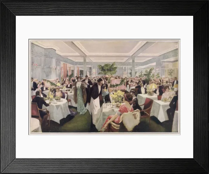 Framed Print : SAVOY DINNER 1912 Framed Print : SAVOY DINNER 1912