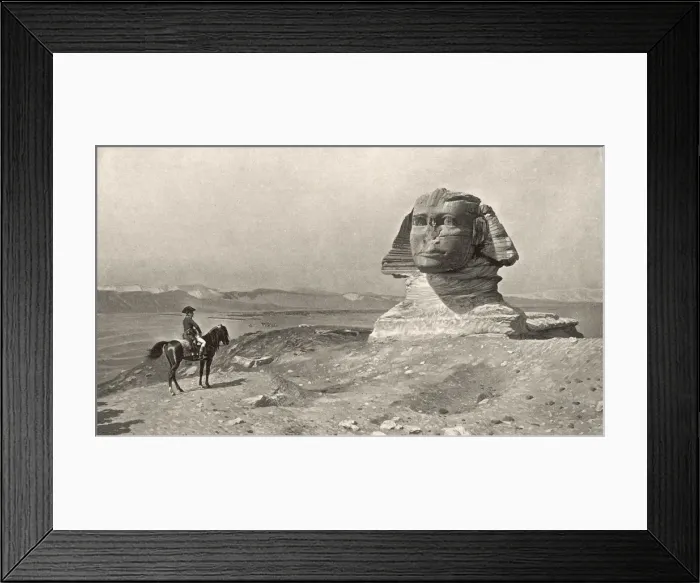 Framed Print : Napoleon and sphinx Framed Print : Napoleon and sphinx