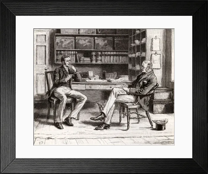 Framed Print : TWO MEN IN CONFERENCE Framed Print : TWO MEN IN CONFERENCE