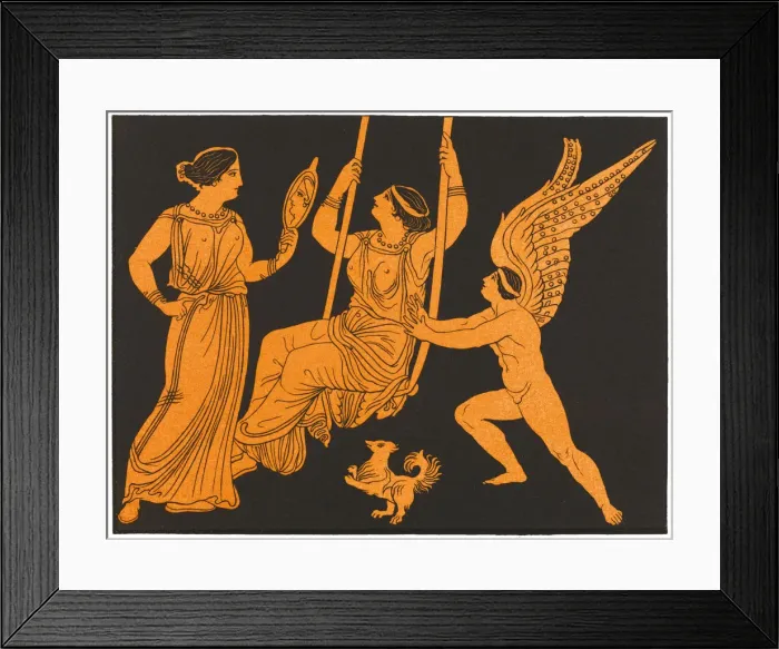 Framed Print : Toy - Swing - Lady Pushed Framed Print : Toy - Swing - Lady Pushed