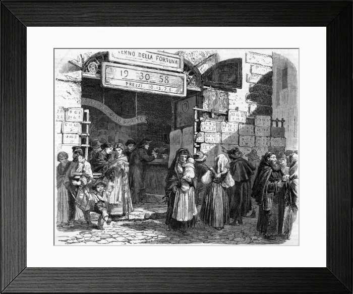 Framed Print : GAMBLING / LOTTERIES Framed Print : GAMBLING / LOTTERIES