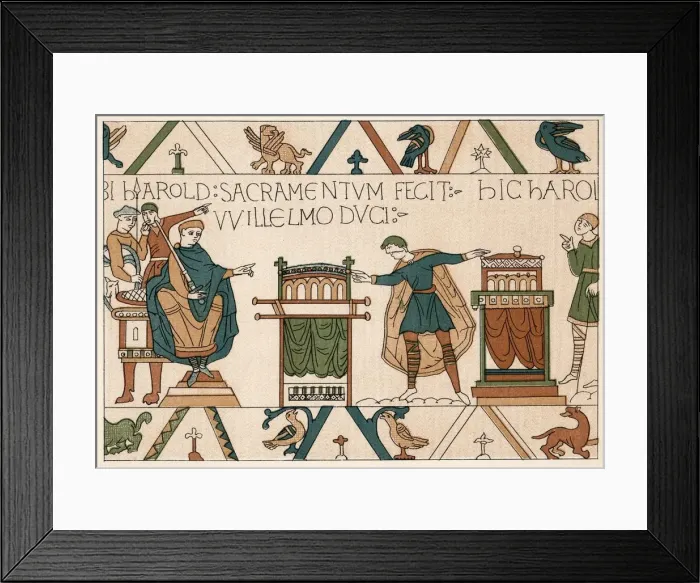 Framed Print : Bayeux Tapestry - Norman Conquest of 1066 Framed Print : Bayeux Tapestry - Norman Conquest of 1066