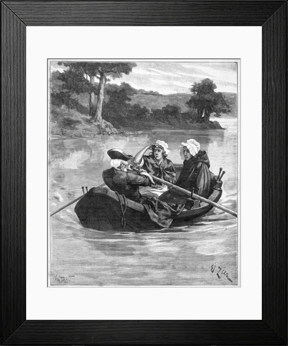 Framed Print : Bonnie Prince Charlies escapes 1746 Framed Print : Bonnie Prince Charlies escapes 1746