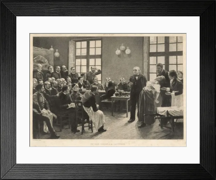 Framed Print : Charcot and Asylum Patient Framed Print : Charcot and Asylum Patient