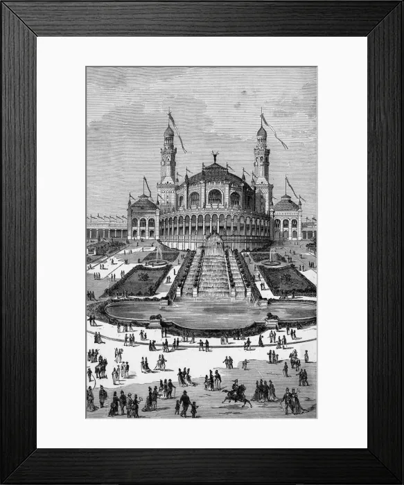Framed Print : PARIS / TROCADERO 1889 Framed Print : PARIS / TROCADERO 1889