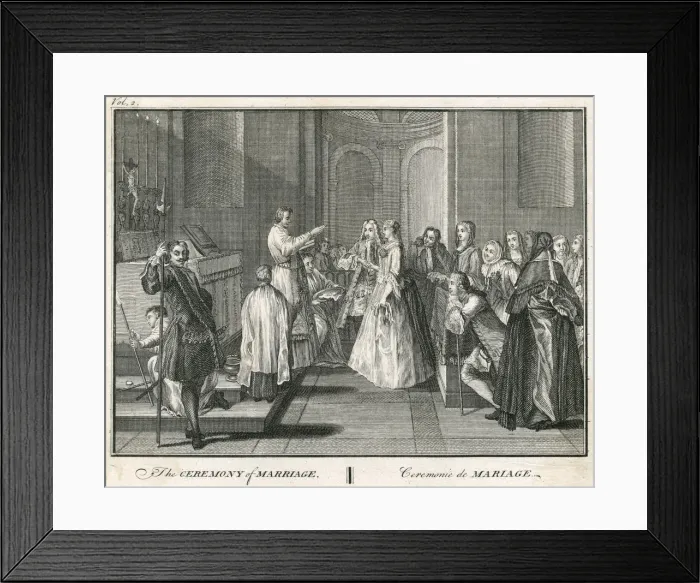 Framed Print : MARRIAGE / WEDDING / 1737 Framed Print : MARRIAGE / WEDDING / 1737
