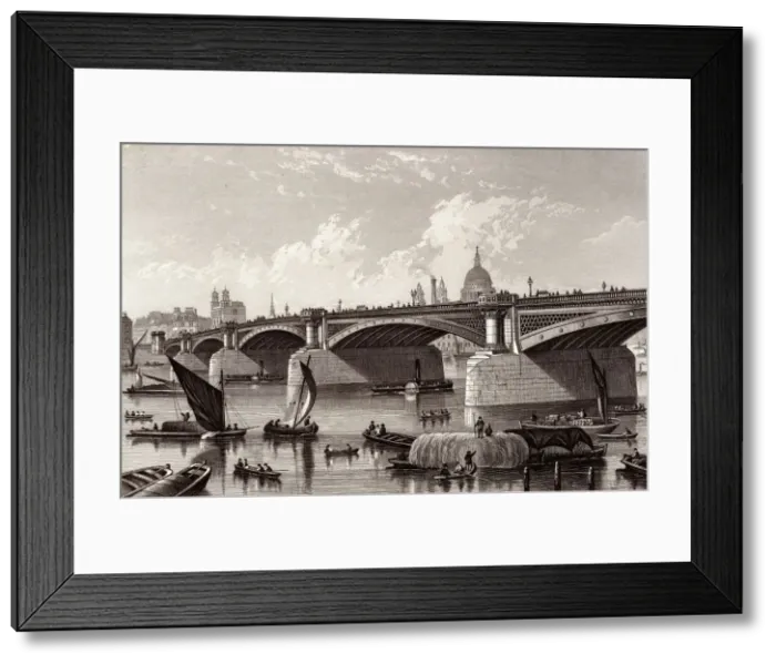 Framed Print : BLACKFRIARS BRIDGE Framed Print : BLACKFRIARS BRIDGE