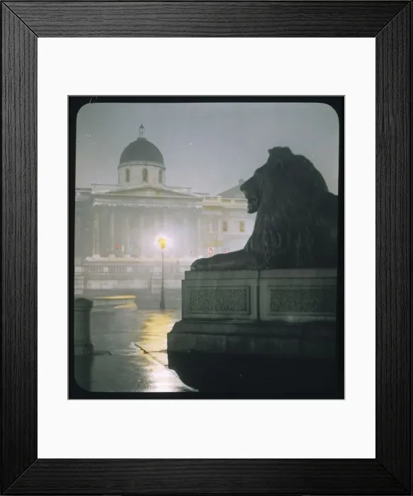 Framed Print : Trafalgar - Lantern Slide Framed Print : Trafalgar - Lantern Slide