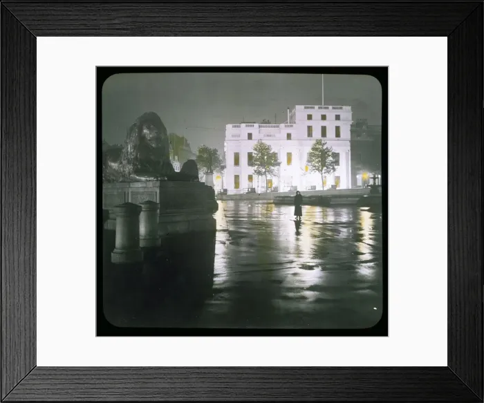 Framed Print : TRAFALGAR / LANTERN SLIDE Framed Print : TRAFALGAR / LANTERN SLIDE