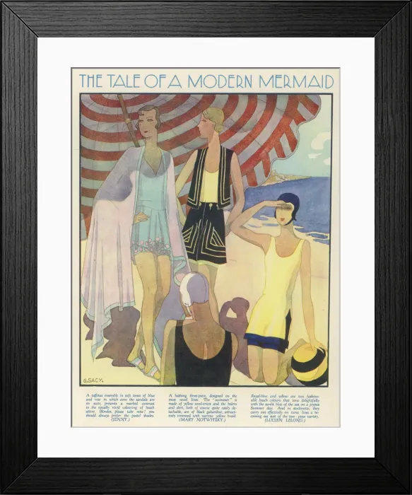 Framed Print : SWIMWEAR 1929 Framed Print : SWIMWEAR 1929